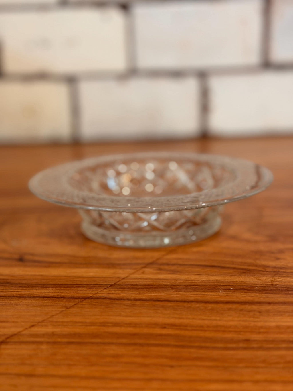 Vintage Imperial Glass Cape Cod Bowl | Clear Pressed Glass Dessert Dish