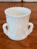 Vintage Westmoreland Milk Glass Swan Toothpick Holder | Cattail Pattern Bud Vase