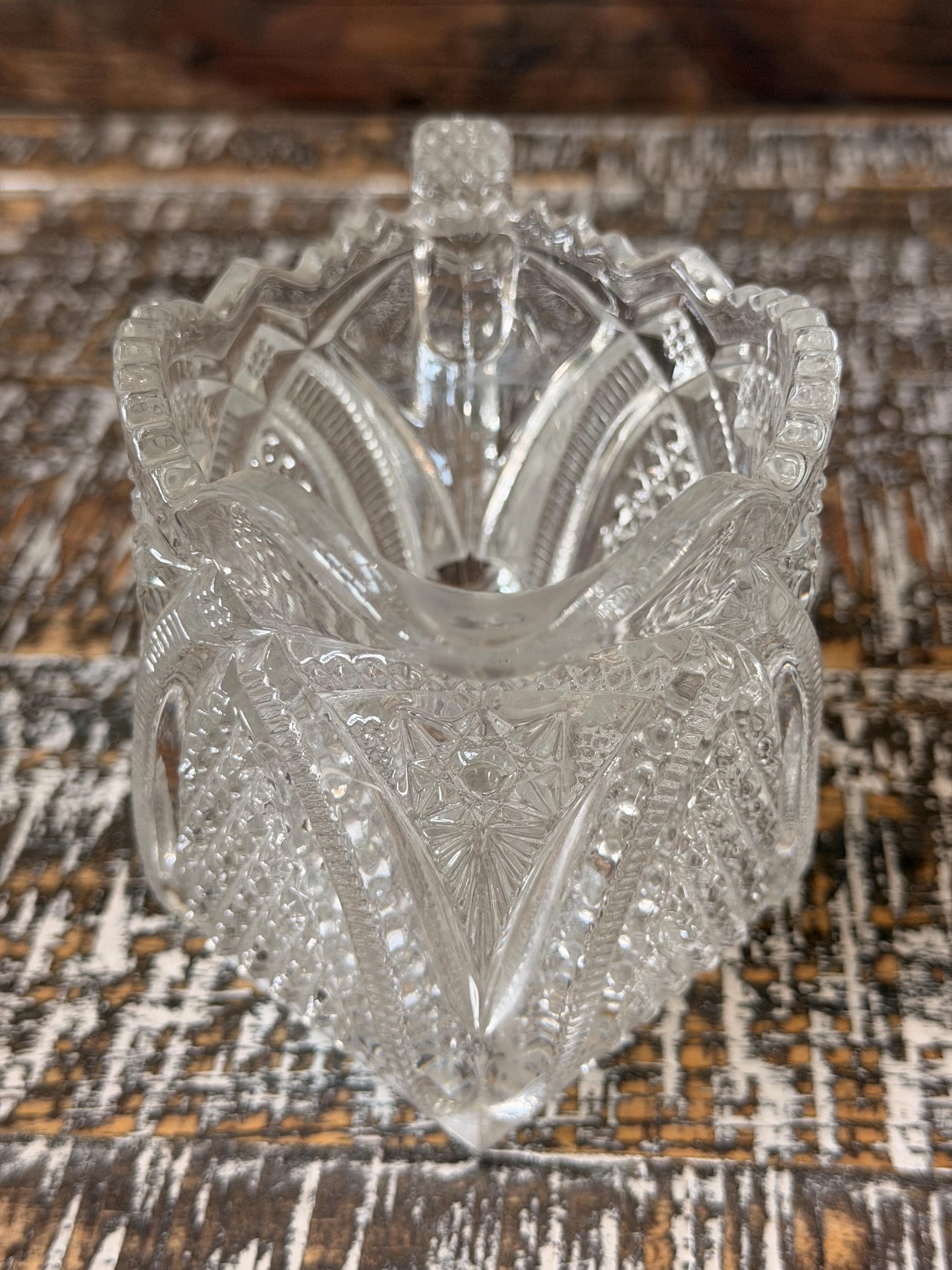 Antique EAPG Massachusetts Creamer & Sugar Bowl Set | U.S. Glass No. 15054 | 1898 Pressed Glass