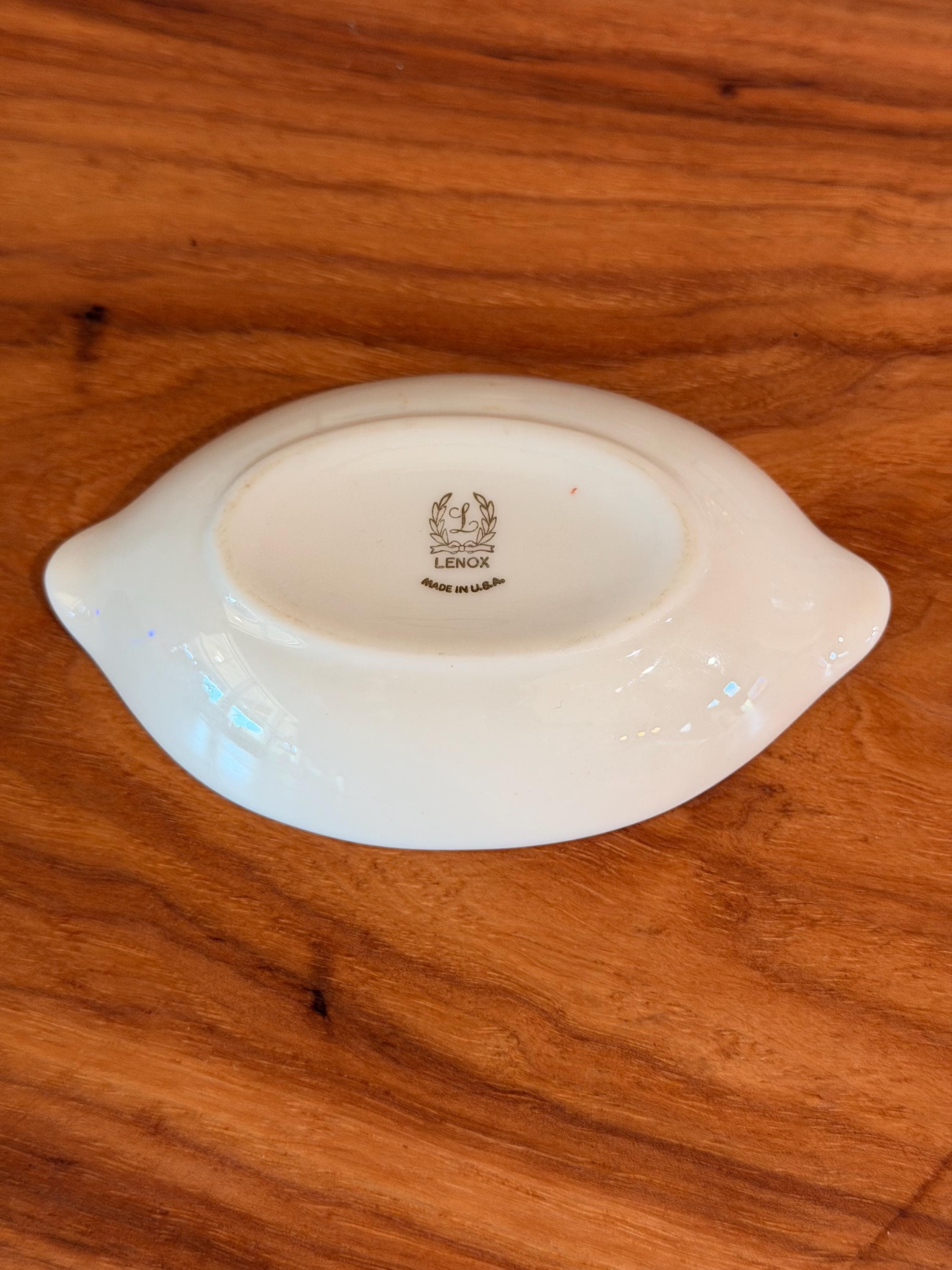 Lenox Ivory China Smoking Set | Mid Century Cigarette Lighter, Holder & Ashtray | Silver Trim Tobacciana Set