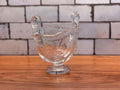Vintage Murano Style Art Glass Swan Bowl | Bullicante Controlled Bubble Glass Centerpiece