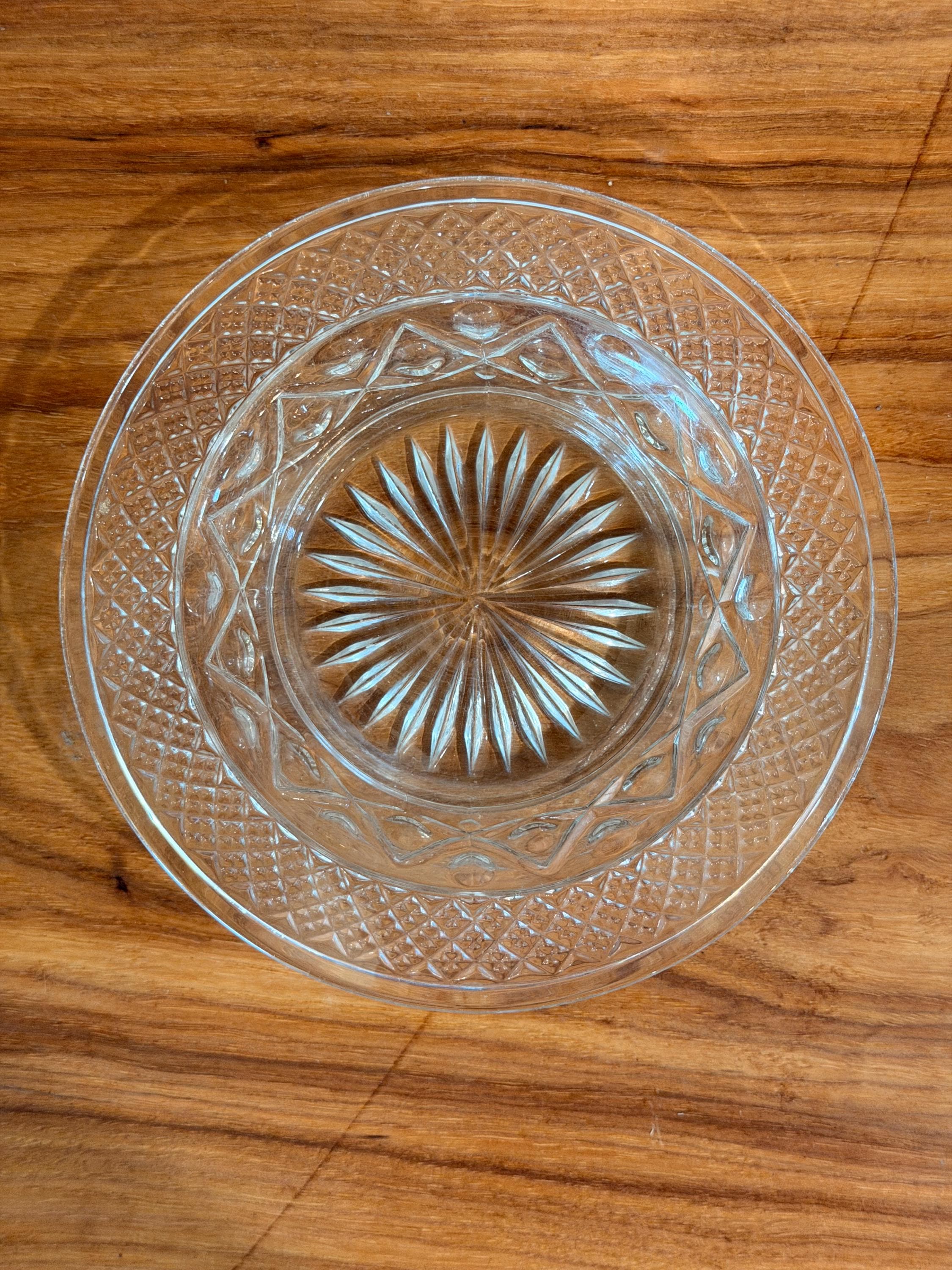 Vintage Imperial Glass Cape Cod Bowl | Clear Pressed Glass Dessert Dish