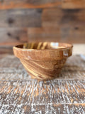 Vintage Studio Pottery Bowl | Hand Thrown Brown Marbled Stoneware Bowl