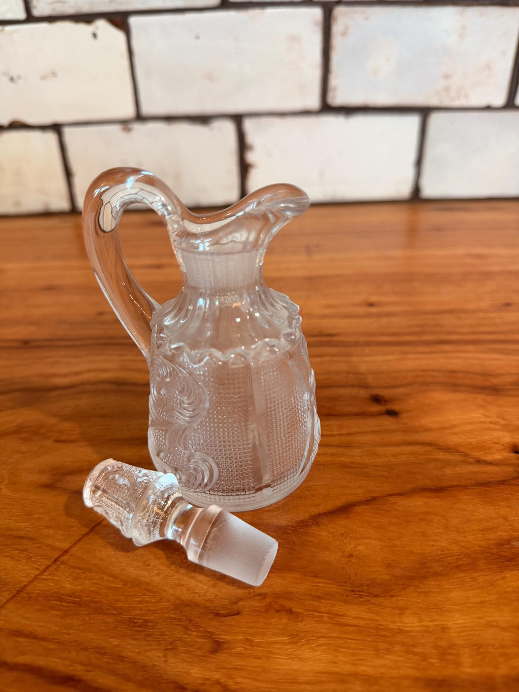 Vintage Westmoreland Glass Princess Cruet with Original Stopper