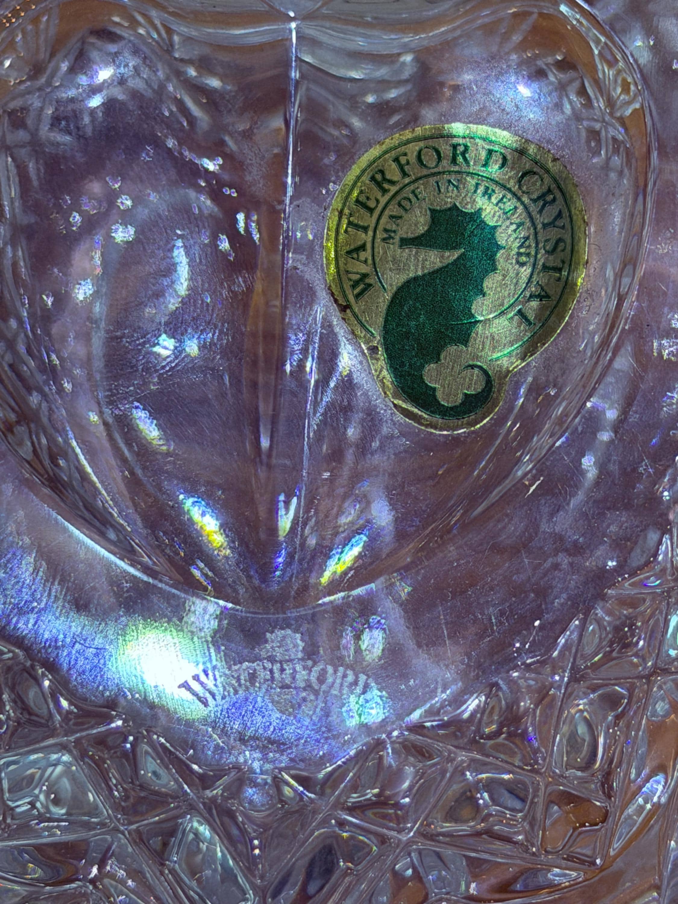 Waterford Crystal Heart Shaped Trinket Box with Lid