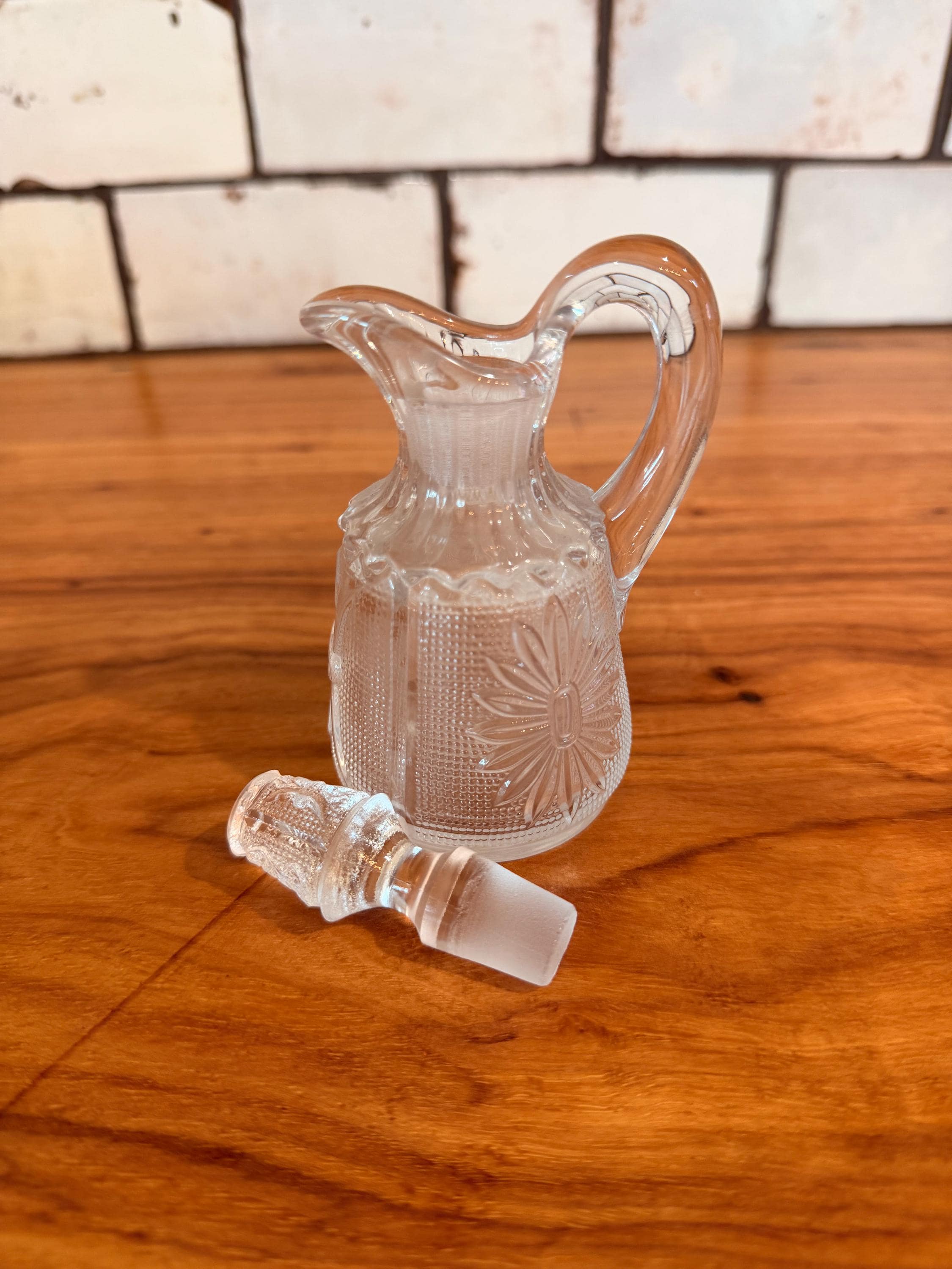 Vintage Westmoreland Glass Princess Cruet with Original Stopper