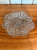 Imperial Glass Daisy & Button Serving Bowl: Clear Pressed Glass, 11" Crimped Edge